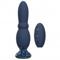 Dream Toys Glam Beaded Anal Vibe korek analny z wibracjami i pilotem Granatowy
