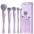 Jessup Luxury Purple Face Makeup Brush zestaw pdzli 5pcs T514 14szt