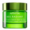 Apivita Bee Radiant Lekki żel-balsam na noc o właściwościach wygładzających i rewitalizujących skórę 50ml  Apivita Bee Radiant Lekki żel-balsam na noc o właściwościach wygładzających i rewitalizujących skórę 50ml