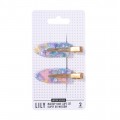 Sister young Lily Makeup Hair Clips klipsy do wosw Pink Blue 2szt