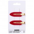 Sister young Lily Makeup Hair Clips klipsy do wosw Red 2szt