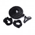 Sister young Lisa Hair Curling waek do wosw bez uycia ciepa + satynowe gumki 2szt + klamra Black