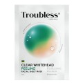 Troubless Clear Whitehead Peeling Facial Sheet Mask maseczka peelingujca w pachcie przeciw zaskrnikom 25ml