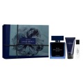 Narciso Rodriguez For Him Bleu Noir Woda perfumowana 100ml spray + el pod prysznic 50ml + Woda perfumowana 10ml spray