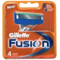 Gillette Fusion Wymienne ostrza do maszynki do golenia 4 sztuki