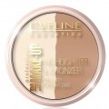 Eveline Art Make-Up Highlighter&Bronzer Pressed Powder Puder rozwietlajco-brzujcy 57 Glam Dark 12g
