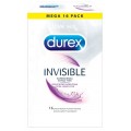 Durex Invisible Extra Thin Extra Lubricated super cienkie dodatkowo nawilane prezerwatywy 16szt