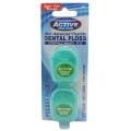 Active Oral Care Mint Dental Floss ni dentystyczna mitowa woskowana z fluorem 2x12 metrw