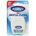 Active Oral Care Dental Floss ni dentystyczna woskowana Mint 100 metrw