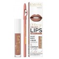 Eveline Oh My Lips Liquid Matt Lipstick&Contour Lip Liner matowa pomadka i konturwka 4,5ml + 14 Choco Truffle