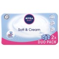 Nivea Baby Soft & Cream chusteczki oczyszczajce duopack 2x63szt