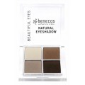 Benecos Natural Eyeshadow Quattro paletka 4-ech naturalnych cieni do powiek Coffee & Cream 8g