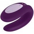 Satisfyer Double Joy Partner Vibrator wibrator dla par sterowany aplikacj Violet