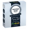 Mister Size Condoms prezerwatywy dopasowane do rozmiaru 47mm, 49mm, 53mm 3szt