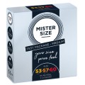 Mister Size Condoms prezerwatywy dopasowane do rozmiaru 53mm, 57mm, 60mm 3szt