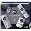 Nivea Men Silver Protect pianka do golenia 200ml + el pod prysznic 250ml + balsam po goleniu 100ml + antyperspirant 50ml