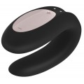 Satisfyer Double Joy Partner Vibrator wibrator dla par sterowany aplikacj Black