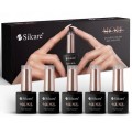 Silcare Mani More Intense Vitamin Base baza UV-LED + lakier do paznokci + el nawierzchniowy do elu hybrydowego 5x10g