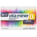 Acti Vita-Miner D3 zestaw witamin i mineraw wzbogacony witamin D3 suplement diety 60 tabletek
