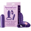 Femmefunn Versa Bullet With P Sleeve wibrator z nakadk Dark Purple