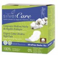 Masmi Silver Care ultracienkie baweniane podpaski na noc ze skrzydekami z baweny organicznej 10szt