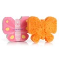 Spongelle Sponge Animal Kids gbka nasczona mydem do mycia ciaa dla dzieci Butterfly