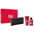 Dsquared2 Red Wood Woda toaletowa 100ml spray + el pod prysznic 100ml + portfel