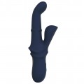Dream Toys Goddess Iris wibrator duo z funkcją kołysania i ruchomymi kuleczkami Granatowy  Dream Toys Goddess Iris wibrator duo z funkcją kołysania i ruchomymi kuleczkami Granatowy