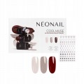 Neonail Cool Muse Cranberry Charm + Muted Taupe + Days Without Pressure 3 x lakier hybrydowy 3ml + naklejki do paznokci  Neonail Cool Muse Cranberry Charm + Muted Taupe + Days Without Pressure 3 x lakier hybrydowy 3ml + naklejki do paznokci