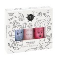 Nailmatic Kids Mermaid zestaw lakierów do paznokci Dolly 8ml + Sissi 8ml + Merlin 8ml  Nailmatic Kids Mermaid zestaw lakierów do paznokci Dolly 8ml + Sissi 8ml + Merlin 8ml