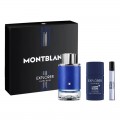 Mont Blanc Explorer Ultra Blue Woda perfumowana 100ml spray + 7,5ml spray + Dezodorant 75ml sztyft Mont Blanc Explorer Ultra Blue Woda perfumowana 100ml spray + 7,5ml spray + Dezodorant 75ml sztyft