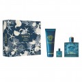Versace Eros Pour Homme Woda toaletowa 100ml spray + Żel pod prysznic 150ml + Woda toaletowa 5ml Versace Eros Pour Homme Woda toaletowa 100ml spray + Żel pod prysznic 150ml + Woda toaletowa 5ml