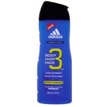 Adidas 3in1 Body Hair Face Żel pod prysznic 400ml