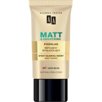 AA Make Up Matt Foundation Podkad matujco wygadzajcy 107 Dark Beige 30ml