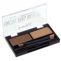 Rimmel Brow This Way Brow Sculpting Kit Zestaw do konturowania brwi 002 Medium Brown 1,3g