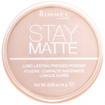 Rimmel Stay Matte Long Lasting Pressed Powder Puder prasowany 001 Transparent 14g