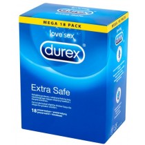 Durex Extra Safe grubsze prezerwatywy z wiksz iloci elu 18szt