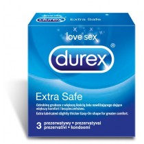 Durex Extra Safe grubsze prezerwatywy z wiksz iloci elu 3szt
