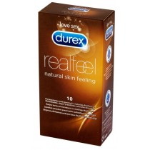 Durex RealFeel Natural Skin Feeling prezerwatywy nielateksowe 10szt