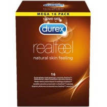 Durex RealFeel Natural Skin Feeling prezerwatywy nielateksowe 16szt