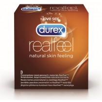 Durex RealFeel Natural Skin Feeling prezerwatywy nielateksowe 3szt