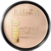 Eveline Art Make-Up Anti-Shine Complex Pressed Powder Matujący puder mineralny z jedwabiem 33 Golden Sand 14g