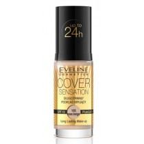 Eveline Cover Sensation SPF10 Dugotrway podkad kryjcy 105 Rose Beige 30ml