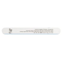 Peggy Sage 2-Way Nail File Medium pilnik do paznokci dwustronny 180/180 Biały
