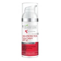 Bielenda Professional High Protection SPF50+ krem do twarzy regeneracja skóry po zabiegach medycyny estetycznej 50ml