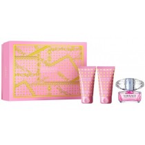 Versace Bright Crystal Woda toaletowa 50ml spray + Żel pod prysznic 50ml + Balsam do ciała 50ml