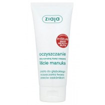 Ziaja Pasta do gbokiego oczyszczania twarzy przeciw zaskrnikom licie manuka 75ml