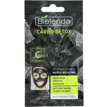 Bielenda Carbo Detox Oczyszczająca maska węglowa dla cery mieszanej i tłustej 8g