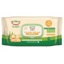 EquilIbra Baby Salviette delicate Gentle Cleansing Wipes delikatne chusteczki oczyszczające 0m+ łagodzące 72szt