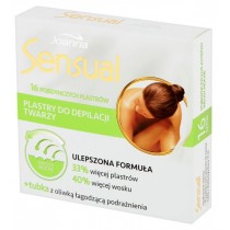 Joanna Sensual plastry do depilacji twarzy wosy mocne 16szt + oliwka agodzca podranienia 10ml